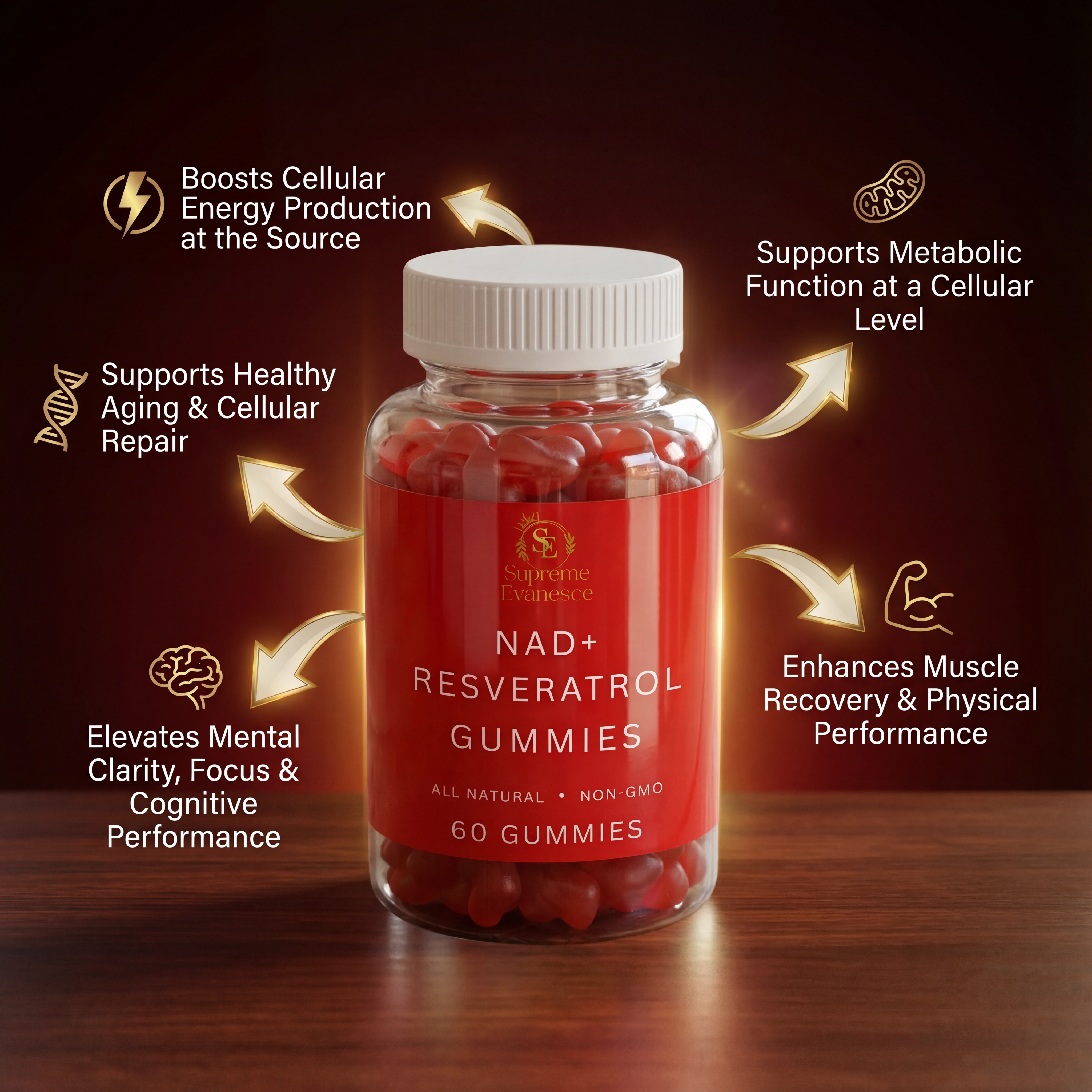 NAD+ Resveratrol Gummies